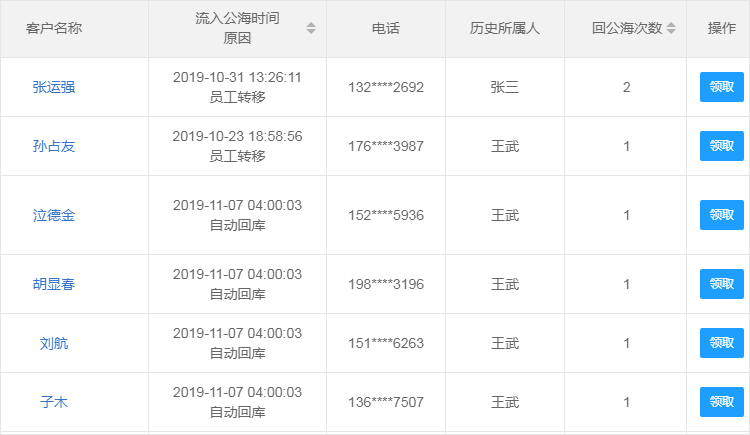 公海池回收机制